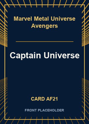 Captain Universe front card image