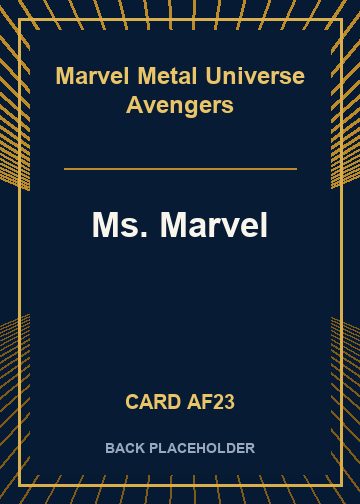 Ms. Marvel back card image