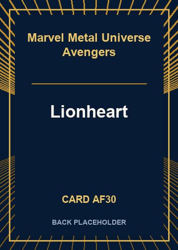Lionheart back card image