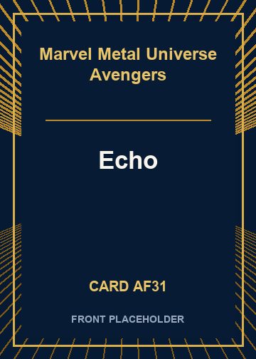 Echo front card image