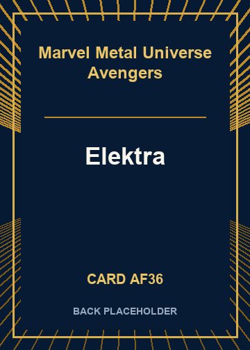 Elektra back card image