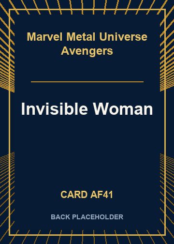 Invisible Woman back card image