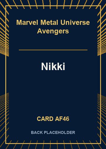 Nikki back card image