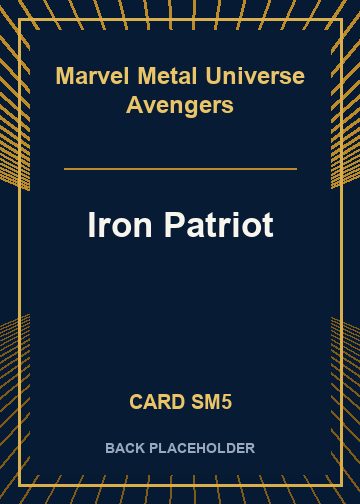 Iron Patriot back card image
