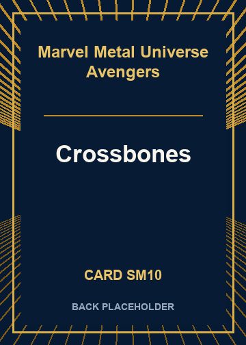 Crossbones back card image