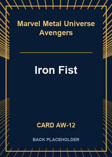 Iron Fist back card image