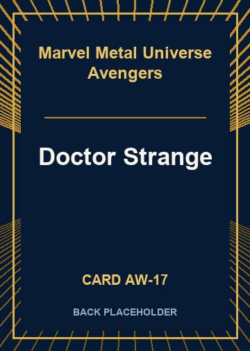 Doctor Strange back card image