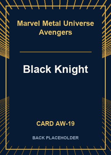 Black Knight back card image
