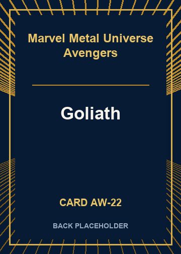 Goliath back card image