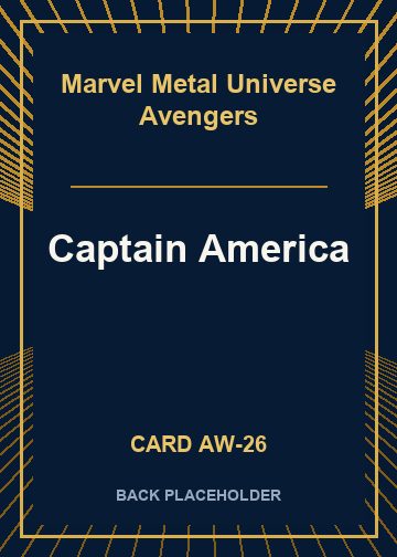 Captain America back card image