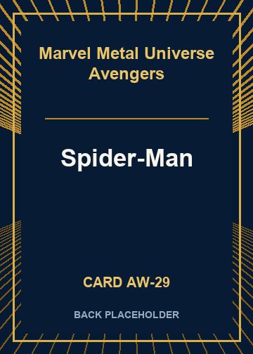 Spider-Man back card image
