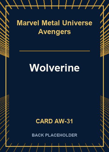 Wolverine back card image
