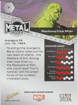 Radioactive Man back artwork