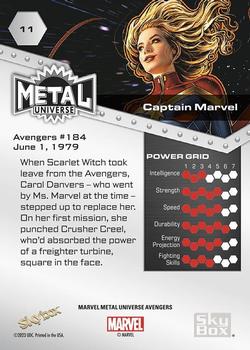 Captain Marvel back artwork