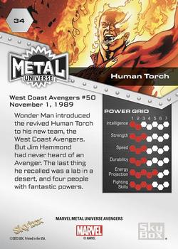 Human Torch back artwork