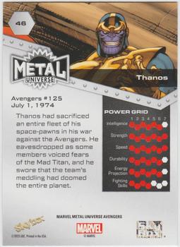 Thanos back card image
