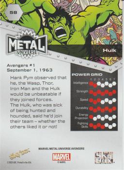 Hulk back card image