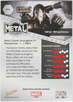 War Machine back card image