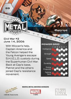 Patriot back card image