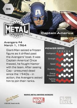 Captain America back card image