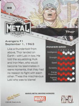 Thor back card image
