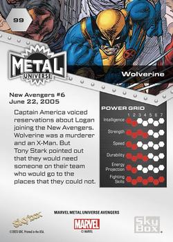 Wolverine back card image