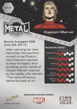 Captain Marvel back card image