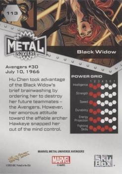 Black Widow back card image