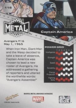 Captain America back card image