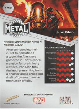 Iron Man back card image