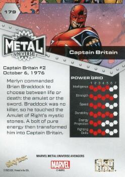 Captain Britain back card image