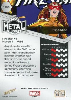 Firestar back card image