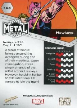 Hawkeye back card image