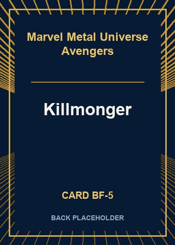 Killmonger back card image