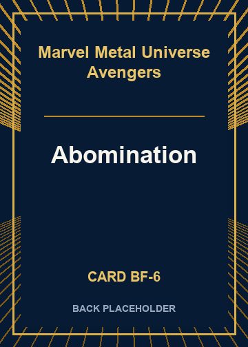 Abomination back card image