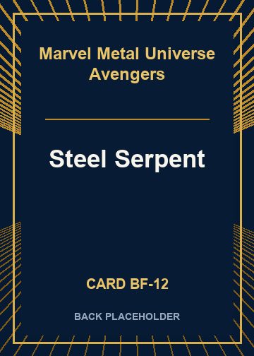 Steel Serpent back card image