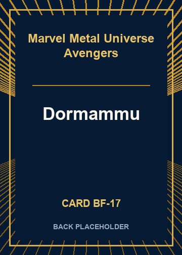 Dormammu back card image