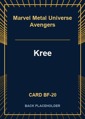 Kree back card image