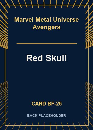 Red Skull back card image