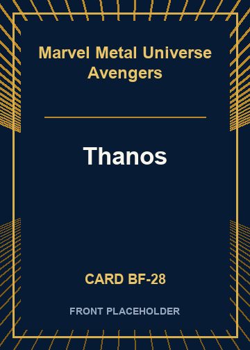 Thanos front card image