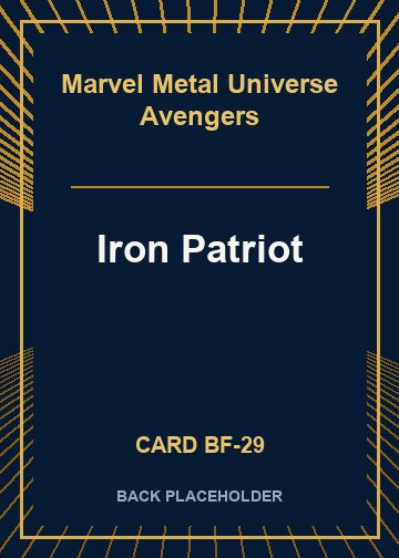 Iron Patriot back card image