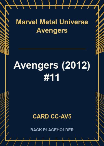 Avengers (2012) #11 back card image