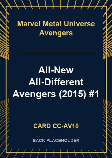 All-New All-Different Avengers (2015) #1 back card image