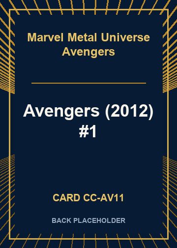 Avengers (2012) #1 back card image