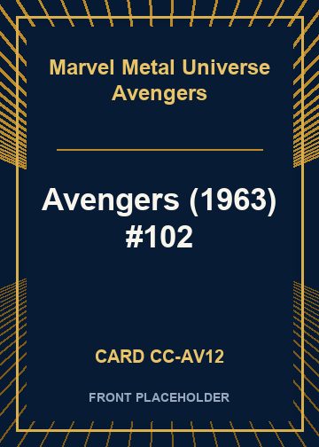 Avengers (1963) #102 card thumbnail
