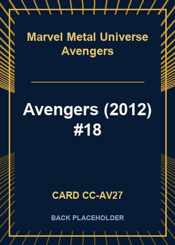 Avengers (2012) #18 back card image