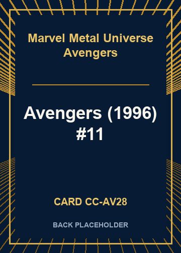 Avengers (1996) #11 back card image