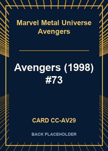 Avengers (1998) #73 back card image