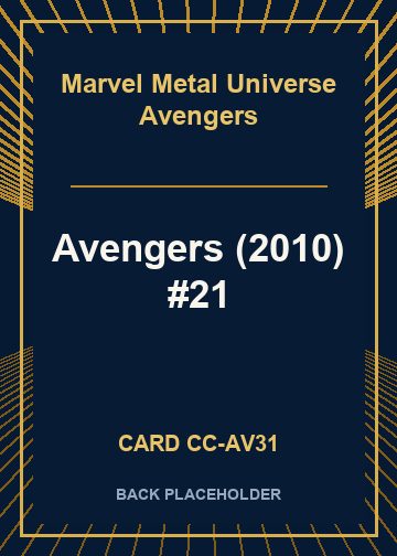 Avengers (2010) #21 back card image