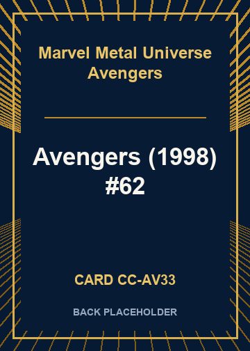 Avengers (1998) #62 back card image